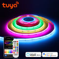 12V Tuya Smart WiFi RGBIC COB LED Strip RGB Neon Light WS2811 IC Addressable 576 LEDs Flexible FOB High Density COB Lights RA90 lightify. 
