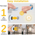LED PIR Motion Sensor Light Rechargeable Small USB Night Llight Bedroom Night Light Kitchen Cabinet Light Children's Night Light Rechargeable Small USB NightLlight. 