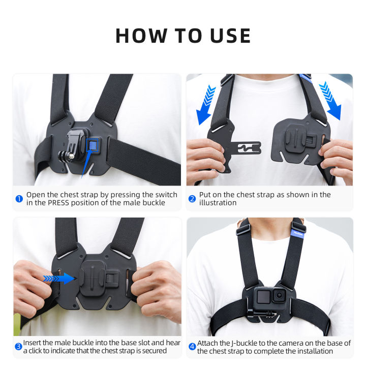 TELESIN%20Chest%20Strap%20Mount%20Waistcoat%20Belt%20Mount%20for%20GoPro%20Hero%2013%2012%2011%2010%209%208%207%206%205%20Insta360%20DJI%20Action%20Camera%20Accessories%20-%20Image%206