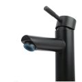 Madam faucet basin faucet stainless steel 304 genuine black durable brass valve straight neck MA-A-1002B. 