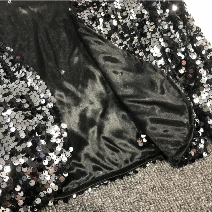 Street%20Fashion%20Joker%20Short%20Edition%20Sequins%20Small%20Suit%20Sparkling%20Bead%20Piece%20Suit%20Small%20Jacket%20Tank%20Top%20Jazz%20Dance%20Performance%20-%20Image%205