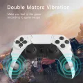 GAMINJA P48 Wireless Gamepad with Six Axis Gyroscope Game Controller For PS4 PS3 Console Wins 7 8 10 Dual Vibration PC Joystick. 
