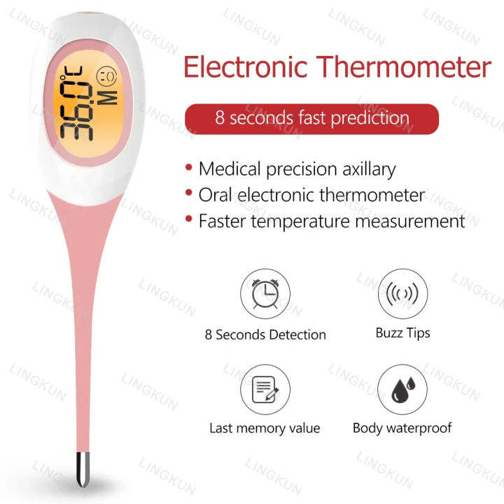 Silicone%20Fast%208S%20Thermometer%20for%20Fever%20Digital%20infrared%20Basal%20Body%20Thermometer%20Oral%20Armpit%20Rectal%20Temperature%20LED%20Display%20-%20Image%205