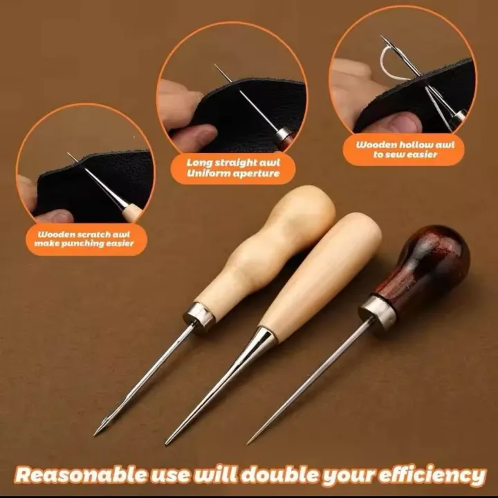 BUDDUR%20Leather%20Sewing%20Tools%20Kit%20With%20Waxed%20Threads%20And%20Finger-cot%20Hand%20Sewing%20Needles%20DIY%20Handmade%20Craft%20Accessories%20Set%20-%20Image%205