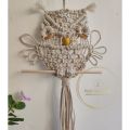 MACRAME OWL WALL HANGING. 