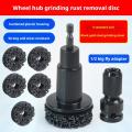 Wheel Hub Rust Removal Tool Polishing Grinder Brush for Brake Dust Cleaning Drill Attachment for Restoration & Maintenance. 