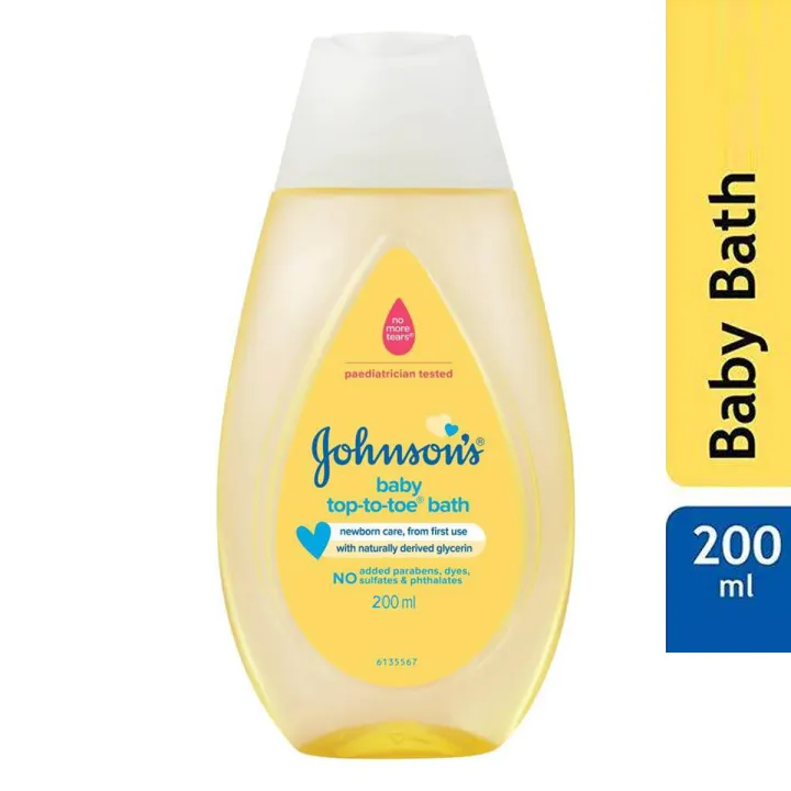 Johnsons Baby Top To Toe Bath 200ml A Gentle All In One Formula For Baby Skin And Hair Daily Care Use
