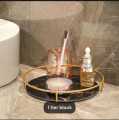 Makeup Storage Rack, Cosmetic Storage Shelf, Makeup Organizer, Dressing Table, Makeup and Perfume Organizer, 3 round Floors 1 round floor. 