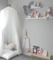 Mosquito Net Hanging Tent Star Decoration Baby Bed Crib Canopy Tulle Curtains for Bedroom Play House Tent for Children Kids Room. 