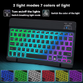 Mini Bluetooth Keyboard RGB Wireless Keyboard 10 inch Backlit Keyboard Backlight Touchpad Keyboard for IOS Android Windows iPad. 