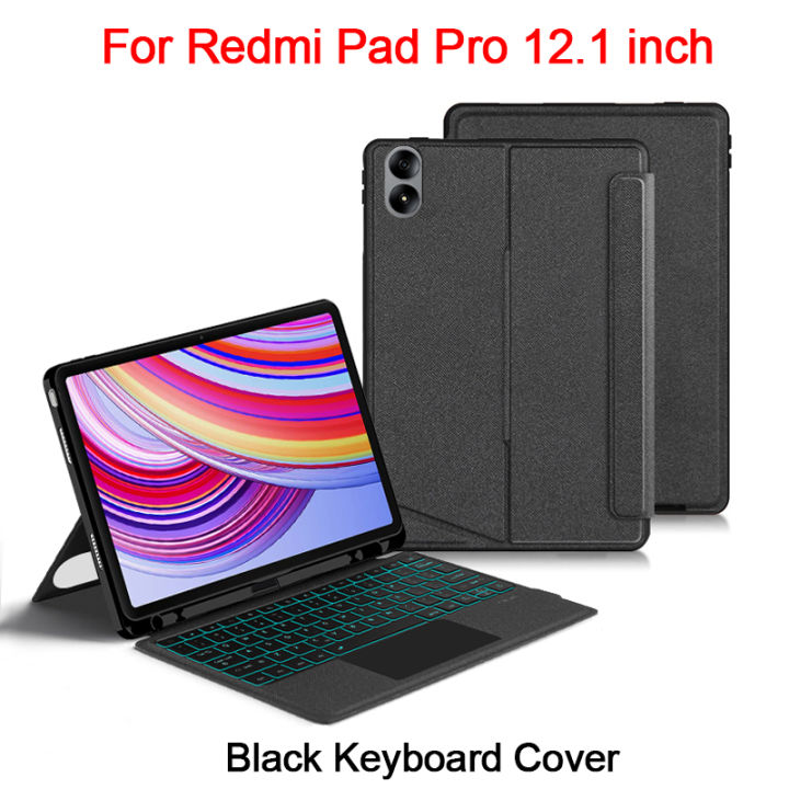 AJIUYU%20Backlight%20Magic%20Keyboard%20For%20XiaoMi%20Redmi%20Pad%20Pro%2012.1%20inch%20Folio%20Smart%20Case%20Portuguese%20Spanish%20Arabic%20Keyboard%20Cover%20-%20Image%208