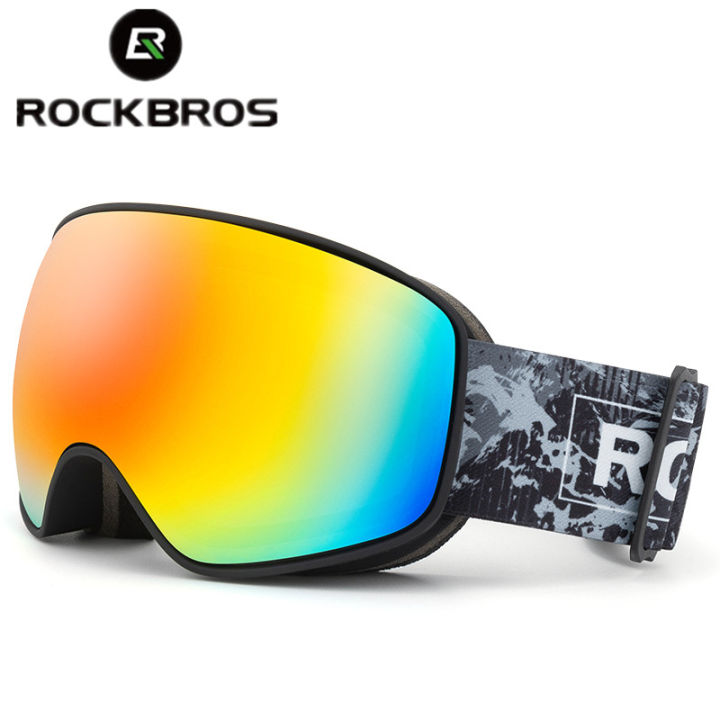 ROCKBROS Skiing Snowboarding Eyewear Goggles for  / Child Windproof Anti-fog Snow Ski Glasses Winter Sports Accessories