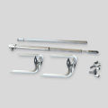 Scalable Steel Rotating Chicken Roasting Fork Grilled Chicken Fork Fryer Accessories Grill Tool for Rotisserie Oven Utensil 31CM. 