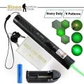 Green LASER LIGHT, Green Laser Pointer With Rechargeable Battery, Charger and Lock Key for teaching, astronomy, pets training, tour guide, classroom and business presentations, outdoor activities, travel. 