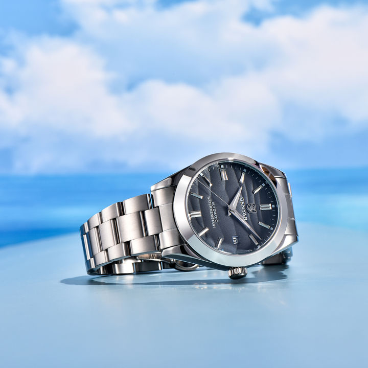 BENYAR%20Top%20Sand%20Series%2040mm%20Hot%20Selling%20Mechanical%20Watch%20316L%20Stainless%20Steel%20Simple%205%20Bar%20Waterproof%20Automatic%20Men's%20Watch%20-%20Image%207