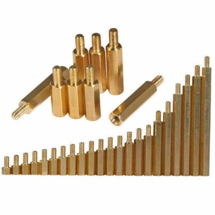 10-50pcs%20Hex%20Brass%20Standoff,%20PCB%20Motherboard%20Mount%20Spacer%20Assortment%20Kit,%20M2%20M2.5%20M3%20M4%20Male%20Female%20Threaded%20Pillar%20-%20Image%204