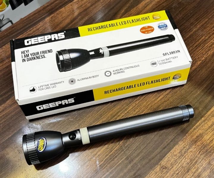 LED Torch Geepas GFL 3803N Orignal