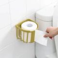 Self Adhesive Free Standing Toilet Paper Holder With High Capacity Wall-mounted Toilet Paper Handle. 