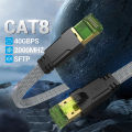 CYANMI Cat8 Cat6 Ethernet Cable STTP 40Gbps 2000MHz RJ45 Network Lan Patch Cord for Router Modem Internet RJ 45 Ethernet Cable.