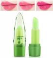 COLOUR CHANGING LIP BALM FOR SMOOTH LIPS ALOE VERA. 