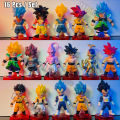 Dragon Ball Z Super Saiyan Son Goku Anime Figure Son Gohan Vegeta Broly Piccolo Majin Buu Set Action Figurine Model Toy.