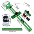 Extended/Standard 3-in-1 Router Milling Groove Bracket, MM & IN Precise Cabinet Hardware Jig, Specialized Cutting & Milling Tool.