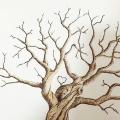 Personalised Fingerprint Tree Canvas Wedding Guest Book Creative Poster Wedding Gift Signature Marriage Souvenir for Party Decor.