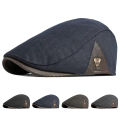 Men Side Triangle Label Newsboy Caps British Painters Hats Spring and Autumn Flat Cap Hip Hop Berets.