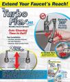Faucet Extender Flexible 360 Degree Rotating Sprinkler Jet Spray for Sink Turbo Flex for Kitchen Basin Saves Water Cleans Sink from All Sides Shower Head (Stainless Steel). 
