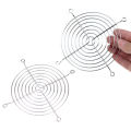 5 Pcs SilverCooling Fan Grill Metal Finger Guard Protector For 120mm 90mm 80mm Case Fans. 