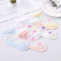 5 Pairs/Lot Girls Socks Summer Breathable Children Short Ankle Socks For 1-12 Years Kids Soft Cotton Lace Princess Mesh Socks. 