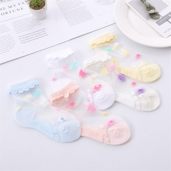 5%20Pairs/Lot%20Girls%20Socks%20Summer%20Breathable%20Children%20Short%20Ankle%20Socks%20For%201-12%20Years%20Kids%20Soft%20Cotton%20Lace%20Princess%20Mesh%20Socks%20-%20Image%202