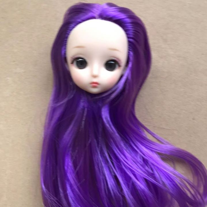 Glasses%20Eyes%20Doll%20%20Heads%20DIY%20Doll%20Figures%201/6%20Doll%20Toy%20Colorful%20Long%20Hair%20Heads%20Stars%20Anime%20Eyes%20Doll%20Toy%20Girl%20Dressing%20%20-%20Image%202