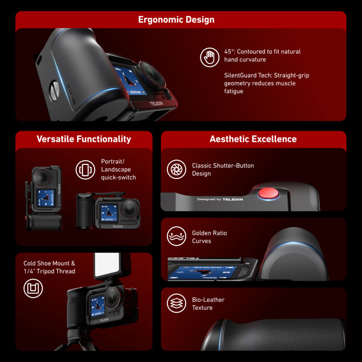 TELESIN%20StreetGrip%20Kit%20For%20%20Action%205pro%204%203%20Hand%20Grip%20Aid%20Remote%20Control%20Aluminum%20alloy%20Protective%20Case%20Set%20Cold%20Shoe%20Adapter%20-%20Image%207