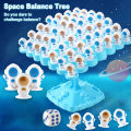Astronauts Creative Balancing Tree Toy Balance Board Tabletop Party Funny Parent-Child Interactive Game Building Block Toy.