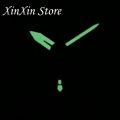 Black Watches Pointers C3 Luminous Replacement Accessory Parts Fits For NH35 4R35 4R36 7S Automatic Movement Watch Hands. 