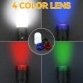 Multifunctional Rechargeable Torch, Flashlight Zoomable LED Flashlight. 