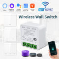 16A Tuya WiFi DIY Smart Switch Power Monitor Smart Home Wireless 433mhz Light Switch House Improvement Self-Power Remote Control. 