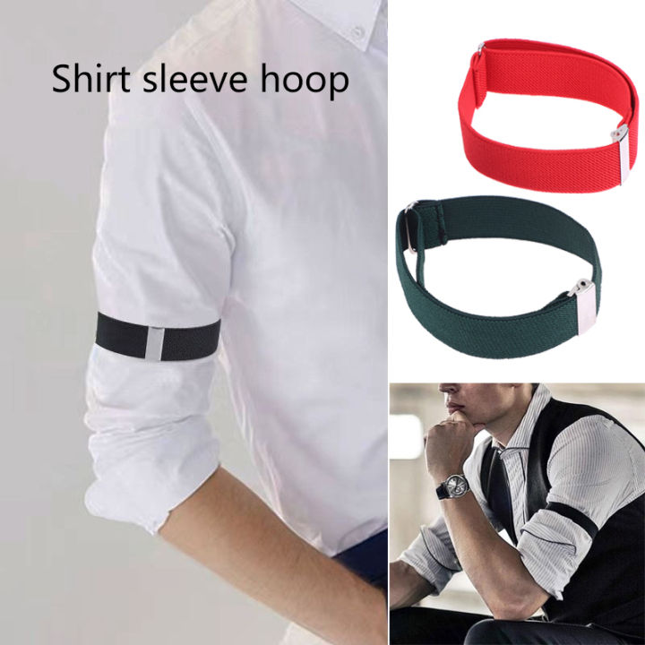 1%20Pair%20Elastic%20Adjustable%20Shirt%20Sleeve%20Garter%20Anti-Slip%20Cuff%20Holder%20Armband%20for%20Men%20Women%20Business%20Sleeve%20Strap%20-%20Image%202