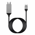 Usb C To Hdmi-Compatible 4k/30hz Video Cable 1080p Type C 3.1 Hdtv Cord Same Screen For Macbook Pro Chromebook Pixel. 