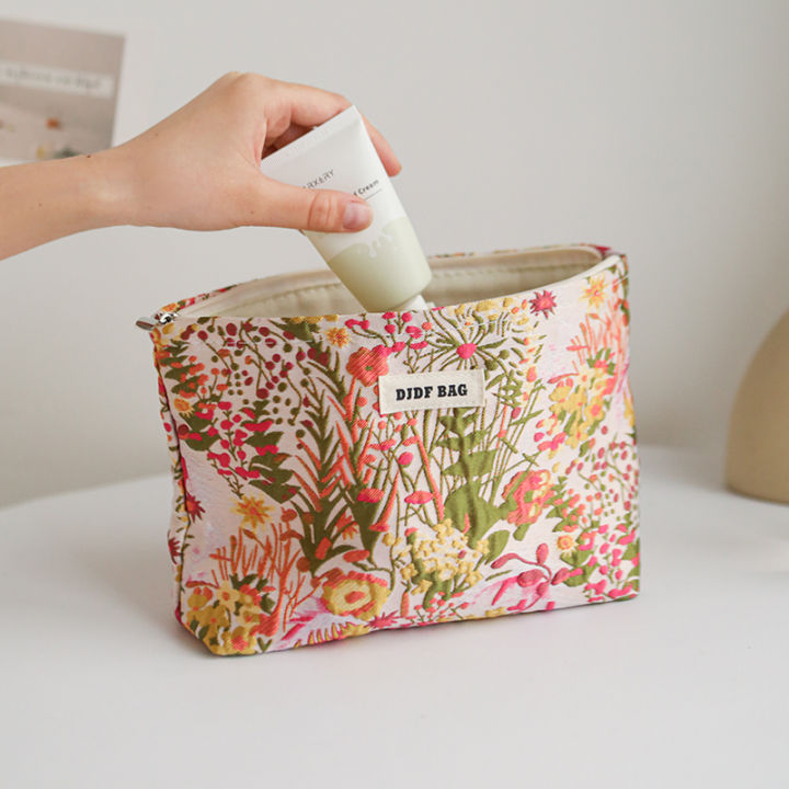 DJDF%20Women's%20Cosmetic%20Bag%20Green%20Seaweed%20Skincare%20Products%20Large%20Capacity%20Storage%20Bag%20Portable%20Travel%20Toiletry%20Bag%20Coin%20Purse%20-%20Image%204