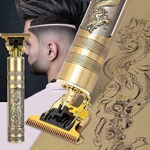 Dragon Vintage T9 Professional Hair Trimmer Set Hair Clipper Titanium Alloy Head Beard Trimmer For Men Cordless Low Noise