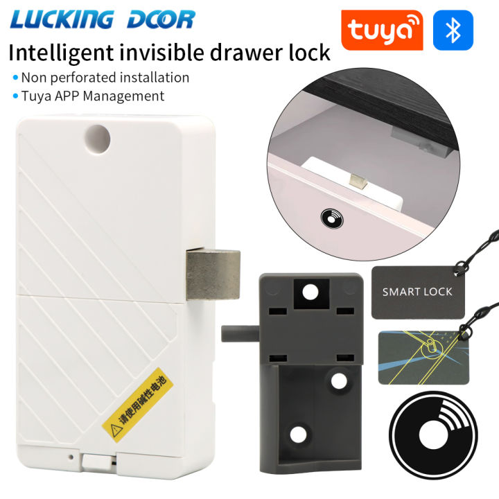 Tuya Smart Drawer Cabinet Invisible Lock Keyless Unlock Furniture ...