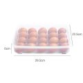 20-Grid Single Layer Egg Storage Container with Lid | Refrigerator Organizer. 