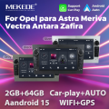 Android 15 64G Car Radio For Opel Astra H J 2004 Vectra Vauxhall Antara Zafira Corsa C D Vivaro Meriva Veda  Autoradio Stereo. 