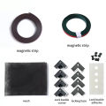 2026 new windproof, magnetic screen window accessories, DIY magnetic strips, PVC strips, summer invisible magnetic，mosquito net. 