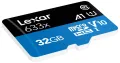 Lexar 32GB Micro SDHC 633x (10 MB/s). 
