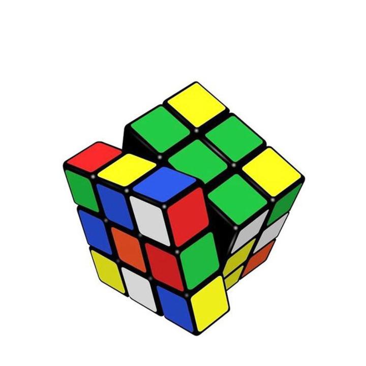 Multi-Color Plastic Rubik's Cube – Classic Puzzle Toy for All Ages