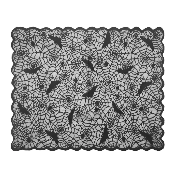 1%20Piece%20Halloween%20Lace%20Tablecloth%20Bat%20Net%20Skull%20Pattern%20Rectangular%20Shape%20For%20Party%20Decoration%20Haunted%20House%20Pumpkin%20Design%20-%20Image%203