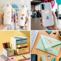 500Pcs/Roll Cute Pet Mimi Cats Stickers 2.5cm/1.0'' 16 Designs Decals Diy Adorn s Suitable for Various Packaging Home Decor.